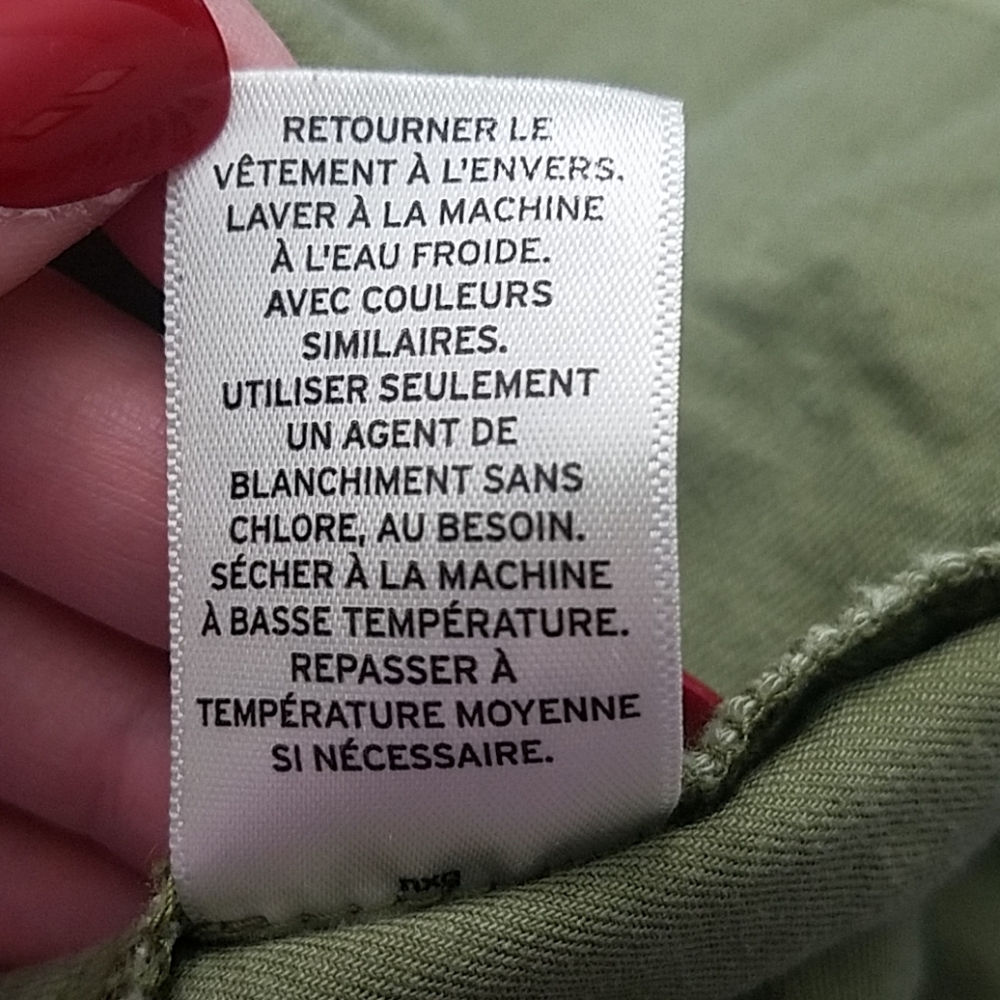 Caslon Army Green Ruffled Twill Jacket - Picture 7 of 8